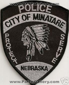 Minatare Police Department (Nebraska)
Thanks to mhunt8385 for this scan.
Keywords: dept. city of