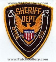Otoe County Sheriff's Department (Nebraska)
Thanks to mhunt8385 for this scan.
Keywords: sheriffs dept.