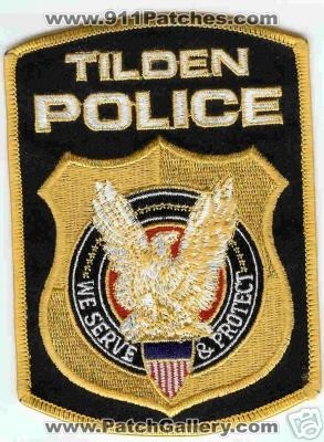 Tilden Police Department (Nebraska)
Thanks to mhunt8385 for this scan.
Keywords: dept.