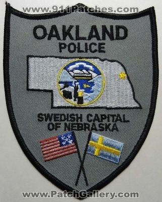Oakland Police Department (Nebraska)
Thanks to mhunt8385 for this picture.
Keywords: dept.