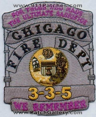 Chicago Fire Memorial 3-3-5 (Illinois)
Thanks to Stijn.Annaert for this scan.
Keywords: department dept.