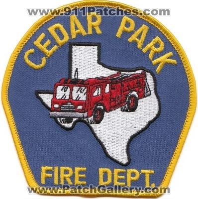 Cedar Park Fire Department (Texas)
Thanks to rbrown962 for this scan.
Keywords: dept.