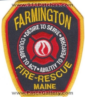 Farmington Fire Rescue Department (Maine)
Thanks to rbrown962 for this scan.
Keywords: dept.