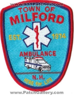 Milford Ambulance (New Hampshire)
Thanks to rbrown962 for this scan.
Keywords: ems town of n.h.