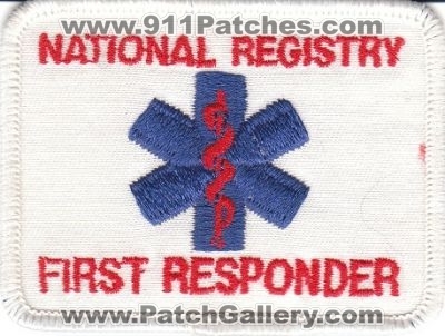 National Registry of Emergency Medical Technicians First Responder
Thanks to rbrown962 for this scan.
Keywords: nremt ems