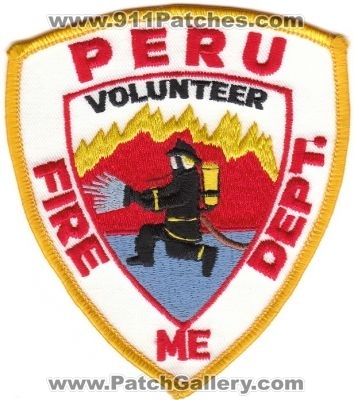 Peru Volunteer Fire Department (Maine)
Thanks to rbrown962 for this scan.
Keywords: dept. me