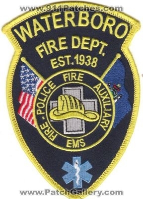 Waterboro Fire Department (Maine)
Thanks to rbrown962 for this scan.
Keywords: dept. police auxiliary ems