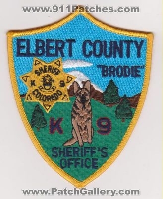 Elbert County Sheriff's Office K-9 (Colorado)
Thanks to yuriilev for this scan.
Keywords: sheriffs department dept. k9 brodie