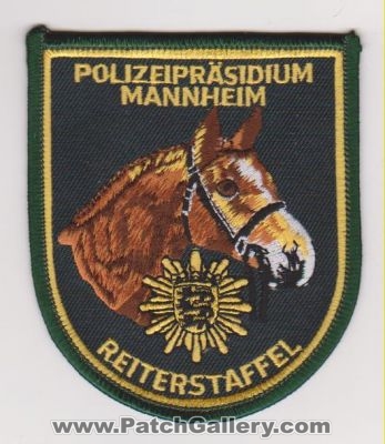 Police Bureau of Mannheim - Equestrian Unit (Germany)
Thanks to yuriilev for this scan.
Keywords: horse patrol polizeiprasidium reiterstaffel