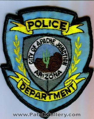 Apache Junction Police Department (Arizona)
Thanks to dowelljr1167 for this scan.
Keywords: dept. city of