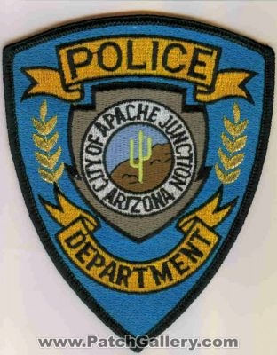 Apache Junction Police Department (Arizona)
Thanks to dowelljr1167 for this scan.
Keywords: dept. city of