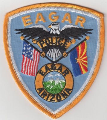 Eagar Police Department (Arizona)
Thanks to dowelljr1167 for this scan.
Keywords: dept.