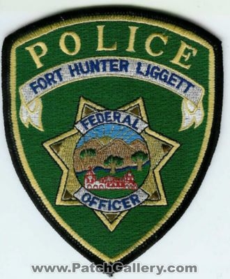 California - Fort Hunter Liggett Police Department Federal Officer
Thanks to dowelljr1167 for this scan.
Keywords: dod us army ft. dept.