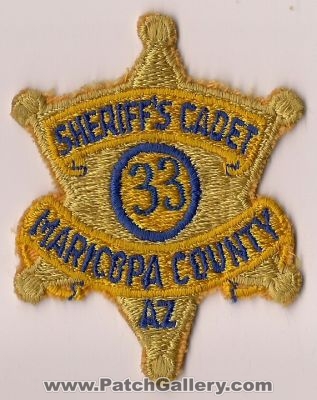 Maricopa County Sheriff's Office Sheriff's Cadet (Arizona)
Thanks to dowelljr1167 for this scan.
Keywords: mcso sheriffs department dept. az