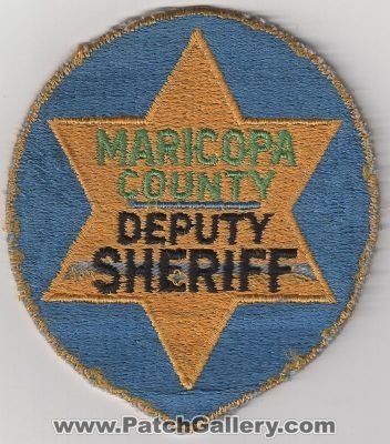 Maricopa County Sheriff's Office Deputy Sheriff (Arizona)
Thanks to dowelljr1167 for this scan.
Keywords: MCSO sheriffs department dept.