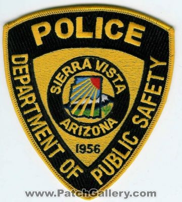 Sierra Vista Department of Public Safety Police (Arizona)
Thanks to dowelljr1167 for this scan.
Keywords: dept. dps