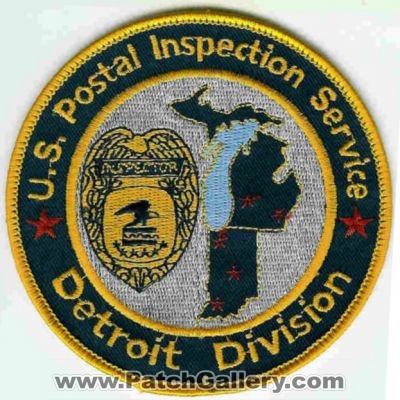 United States Postal Inspection Service USPIS Detroit Division
Thanks to dowelljr1167 for this scan.
Keywords: u.s.p.i.s.