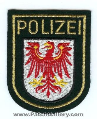 Brandenburg State Police (Germany)
Thanks to lnielsen63 for this scan.
Keywords: polizei
