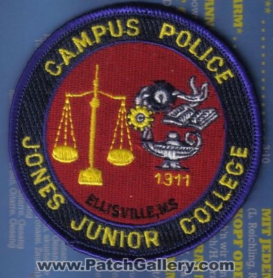 Jones Junior College Campus Police Department (Mississippi)
Thanks to rduckp for this scan.
Keywords: dept. ellisville ms