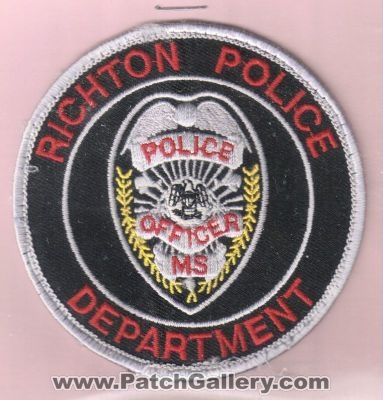 Richton Police Department Officer (Mississippi)
Thanks to rduckp for this scan.
Keywords: dept. ms