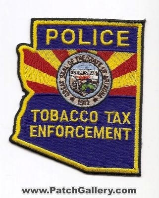 Arizona Tobacco Tax Enforcement Police Department (Arizona)
Thanks to placido for this scan.
Keywords: az revenue enforcement dept.