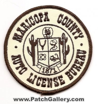 Maricopa County Auto License Bureau (Arizona) (Defunct)
Thanks to placido for this scan.
Keywords: co. az motor vehicle mvd drivers license inspector
