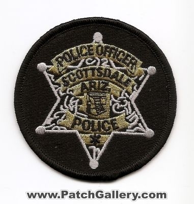 Scottsdale Police Department Officer (Arizona)
Thanks to placido for this scan.
Keywords: dept. az arizona police enforcement badge