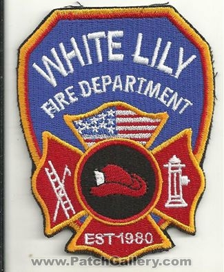 White Lily Fire Department Patch (Kentucky)
Thanks to Ronnie5411 for this scan.
Keywords: dept.