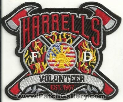 Harrells Volunteer Fire Department Patch (North Carolina)
Thanks to Ronnie5411 for this scan.
Keywords: vol. dept.