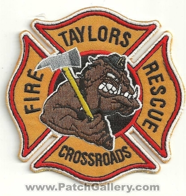 Taylors Crossroads Fire Rescue Department Patch (Tennessee)
Thanks to Ronnie5411 for this scan.
Keywords: dept.