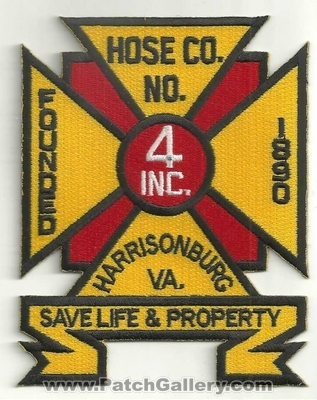 Harrisonburg Hose Company #4
Thanks to Ronnie5411 for this scan.
