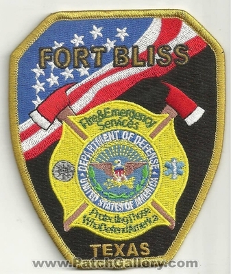 FORT BLISS FIRE DEPARTMENT
Thanks to Ronnie5411 for this scan.
