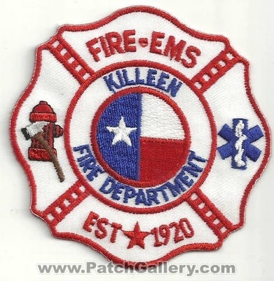 KILLEEN FIRE DEPARTMENT
Thanks to Ronnie5411 for this scan.

