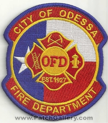ODESSA FIRE DEPARTMENT
Thanks to Ronnie5411 for this scan.
