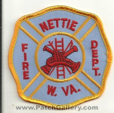 Nettie Fire Department Patch (West Virginia)
Thanks to Ronnie5411 for this scan.
Keywords: dept. w.va.