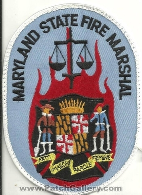 MARYLAND STATE FIRE MARSHAL
Thanks to Ronnie5411 for this scan.
