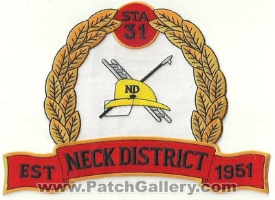 NECK DISTRICT FIRE DEPARTMENT
Thanks to Ronnie5411 for this scan.
