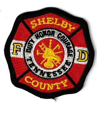 Shelby County Fire Department Patch
Thanks to Ronnie5411 for this scan.
