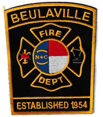 Beulaville Fire Department Patch (North Carolina)
Thanks to Ronnie5411 for this scan.
Keywords: dept. established 1954