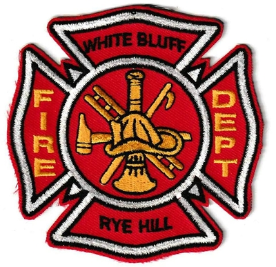 White Bluff Rye Hill Fire Department Patch (Arkansas)
Thanks to Ronnie5411 for this scan.
