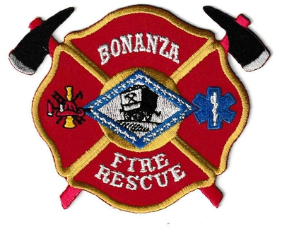 Bonanza Fire Department Patch (Arkansas)
Thanks to Ronnie5411 for this scan.
