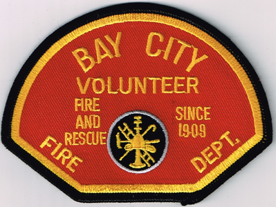 Bay City Fire Department Patch (Texas)
Thanks to Ronnie5411 for this scan.
