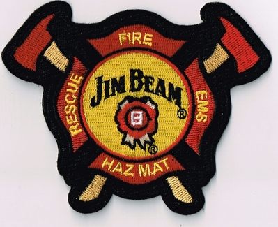 Jim Beam Fire Rescue Department Patch (Kentucky)
Thanks to Ronnie5411 for this scan.
Keywords: dept. ems hazmat haz-mat whiskey