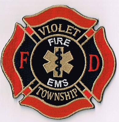 Violet Township Fire Department Patch (Ohio)
Thanks to Ronnie5411 for this scan.
Keywords: twp. dept. fd ems