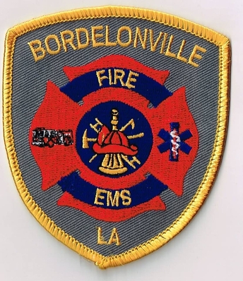 Bordelonville Fire Department Patch (Louisiana)
Thanks to Ronnie5411 for this scan.
Keywords: dept. ems la