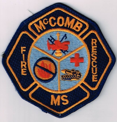 McComb Fire Rescue Department Patch (Mississippi)
Thanks to Ronnie5411 for this scan.
Keywords: dept. ms