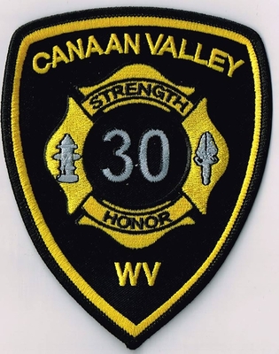 Canaan Valley Fire Department 30 Patch (New York)
Thanks to Ronnie5411 for this scan.
Keywords: dept. strength honor wv
