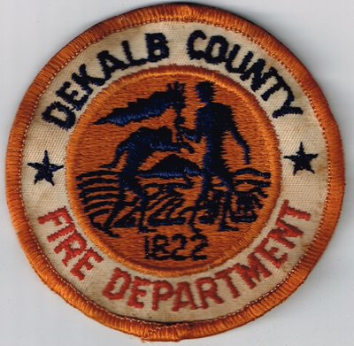 Dekalb County Fire Department Patch (Georgia)
Thanks to Ronnie5411 for this scan.
