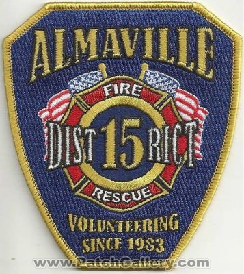 Almaville Fire District 15 Patch (Tennessee)
Thanks to Ronnie5411 for this scan.
Keywords: dist. number no. #15 rescue department dept.