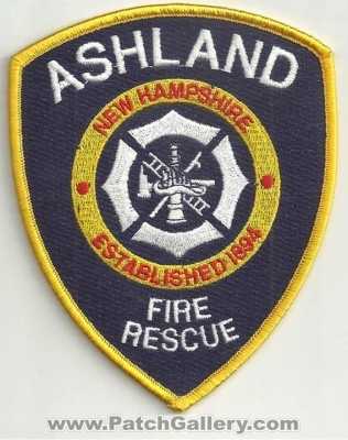 Ashland Fire Rescue Department Patch (New Hampshire)
Thanks to Ronnie5411 for this scan.
Keywords: dept.